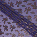 Purple Floral Polyester Fabric 140cm