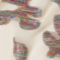 Beige Floral Polyester Fabric 140cm