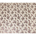 Beige Floral Polyester Fabric 140cm