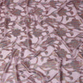Pink Floral Polyester Fabric 140cm