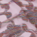 Pink Floral Polyester Fabric 140cm