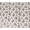 Beige Floral Polyester Fabric 140cm