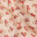 Pink Polka Dot Cotton Voile Fabric 140cm