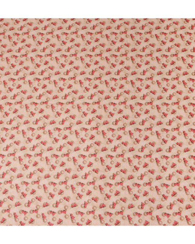 Pink Polka Dot Cotton Voile Fabric 140cm