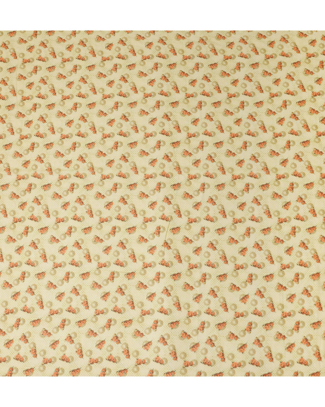 Yellow Polka Dot Cotton Voile Fabric 140cm