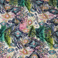 Multicolor Abstract Viscose Crepe Fabric 140cm