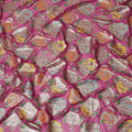 Fuchsia Pink Bouquet Silk Chiffon Fabric 110cm