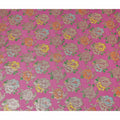 Fuchsia Pink Bouquet Silk Chiffon Fabric 110cm