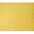 Yellow Japanese Cotton Voile Fabric, Pink & White Floral Print, 110 cm Width-D20910