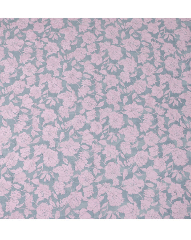 Dusty Pink Japanese Cotton Voile Fabric, Light Pink Floral Print, 110 cm Width-D20920