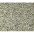 Olive Green Indian Viscose Modal Satin Fabric, Vintage Floral Print, 110 cm Width-D20932