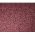 Wine Tussar Silk Fabric with Floral Embroidery & Sequins, 110 cm Width-D20948