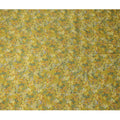 Olive Green Synthetic Modal Satin Fabric with Tropical Floral Print, 110 cm Width-D20953