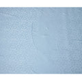 Light Blue Silk Satin Fabric with Leaf Pattern, 110 cm Width-D20960