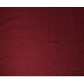 Maroon Silk Satin Fabric with Leaf Pattern, 110 cm Width-D20963