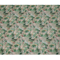 Sage Green Viscose Digital Printed Fabric with Abstract Floral Design, 110 cm Width-D21295