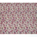 قماش فيسكوز بورجوندي مطبوع رقميًا بتصميم زهور تجريدية، عرض 110 سم - D21321