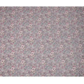 قماش فيسكوز لافندر مطبوع رقميًا بتصميم زهور على شكل أوراق، عرض 110 سم - D21325
