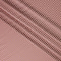 Pink Jacquard Pure Silk Fabric with Tone-on-Tone Houndstooth Pattern – 110 cm Width-D21393