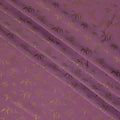 Purple Jacquard Pure Silk Fabric with Tone-on-Tone Floral Design – 110 cm Width-D21394