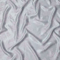 Silver Grey Jacquard Pure Silk Satin Fabric with Floral Design – 110 cm Width-D21402 Regal Fabrics