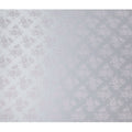 Silver Grey Jacquard Pure Silk Satin Fabric with Floral Design – 110 cm Width-D21402 Regal Fabrics