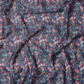 Navy Blue Floral Cotton Lawn Fabric with Printed Design – 110 cm Width-D21408