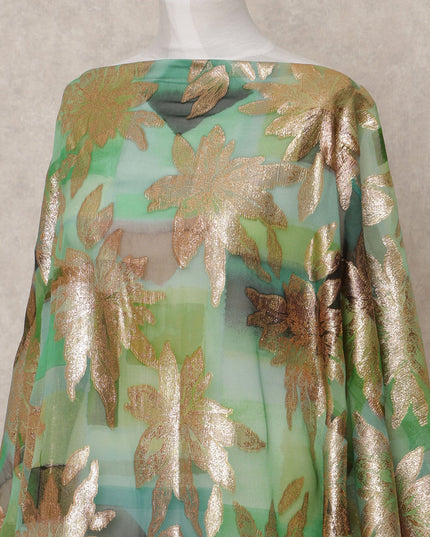قماش ديراك من الحرير الصومالي باللون الأخضر المعدني من لوركس - 3.5 متر، عرض 140 سم، صنع في كوريا الجنوبية - D24763