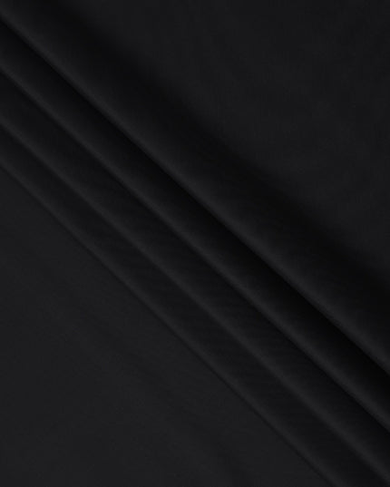 قماش بدلة من الصوف الإيطالي المخلوط الفاخر باللون الأسود الكلاسيكي، عرض 150 سم، طول 4 أمتار، إيطاليا - D24954