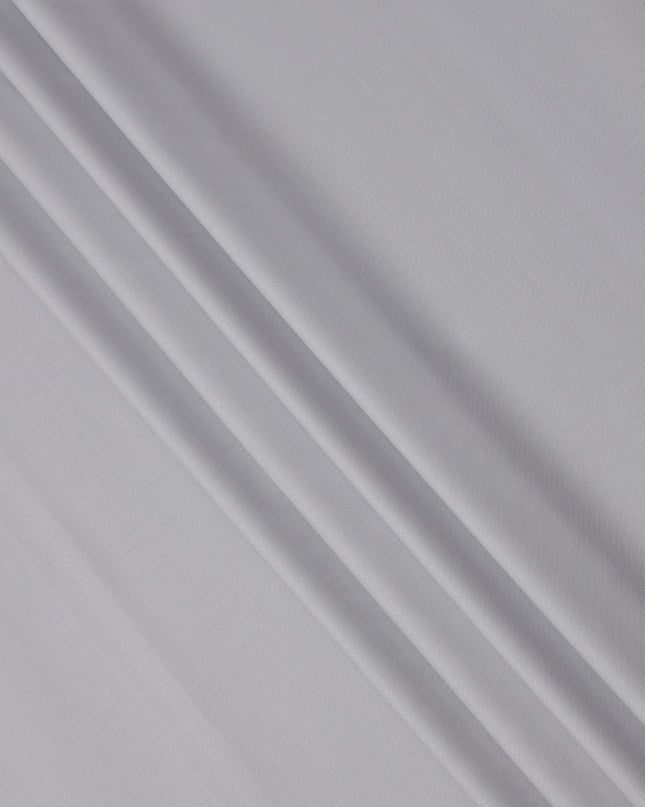 Light Grey Solid Premium Blended Italian Wool Suiting Fabric 150 Cms Width 3.5 Mtrs Italy-D24961