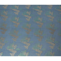Elegant Slate Green Silk Chiffon Fabric with Metallic Lurex Floral Design, 110 cm Width, South Korea-D19712 - Regal Fabrics