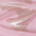 Elegant Baby Pink Silk Chiffon Fabric with Metallic Lurex Floral Design, 110 cm Width, South Korea-D19718 - Regal Fabrics