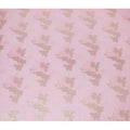Elegant Baby Pink Silk Chiffon Fabric with Metallic Lurex Floral Design, 110 cm Width, South Korea-D19718 - Regal Fabrics