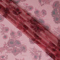قماش شيفون حرير خالص زهري وردي فاتح، 110 سم، كوريا الجنوبية-D19879