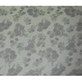 Elegant Grey and Green Floral Pure Silk Chiffon Fabric, 110 cms, South Korea-D19889