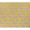 Sunny Yellow Floral Viscose Digital Printed Fabric - Soft & Lightweight, 110 cm Width-D20256 Regal Fabrics