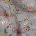 قماش فيسكوز أنيق مطبوع رقميًا بنقوش زهرية - ناعم وخفيف الوزن، عرض 110 سم - D20264