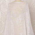 White Somali Silk Chiffon Dirac Fabric with Silver Metallic Lurex, 3.5 Meters, 140 cm Width-D20881 Regal Fabrics