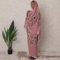 Dusty Rose Traditional Sudanese Thobe – Pure Cotton Voile Fabric, 4.5 Meters, 110 cm Width, India-D22428