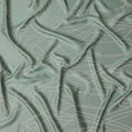 قماش ساتان حريري خالص بطبعة معدنية بخطوط تجريدية باللون الأخضر النعناعي، عرض 110 سم، صنع في كوريا الجنوبية - D23013