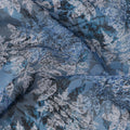 Powder Blue Leaf Pattern Traditional Sudanese Thobe in Pure Cotton Voile Fabric, 4.5 Meters Length, Width 140 cm – Made in India-D23131 Regal Fabrics