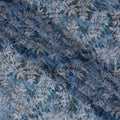 Powder Blue Leaf Pattern Traditional Sudanese Thobe in Pure Cotton Voile Fabric, 4.5 Meters Length, Width 140 cm – Made in India-D23131 Regal Fabrics