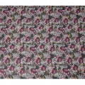 Charcoal Grey and Magenta Rose Traditional Sudanese Thobe in Pure Cotton Voile Fabric, 4.5 Meters Length, Width 140 cm – Made in India-D23137