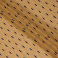 Mustard Yellow Traditional Premium Premium Sudanese Thobe in Pure Cotton Voile Embroidery Fabric with Stone work, 4.5 Mtrs Piece, 140 Cms Width, Made in Switzerland-D23266 - Regal Fabrics