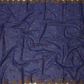 Royal Blue Traditional Sudanese Thobe in Pure Cotton Voile Embroidery Fabric, 4.5 Mtrs Piece, 140 Cms Width, Made in Switzerland-D23271