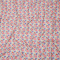Cream Base Multicolor Abstract Geometric Printed Cotton Voile Fabric, 140 Cms Width, Made in India-D23734