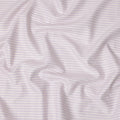 قماش كتان نقي فاخر مطبوع بخطوط أفقية باللونين الأبيض والأرجواني، 150 سم، الهند - D25162
