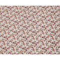 Beige and Brown Floral Print Pure Italian Cotton Lawn Fabric, 140 Cms, Italy-D25395