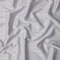 Pearl Grey with Fine Self Stripes Premium Swiss Poly Cotton Fabric, 150 Cms, Switzerland-D25403