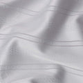 Pearl Grey with Fine Self Stripes Premium Swiss Poly Cotton Fabric, 150 Cms, Switzerland-D25403